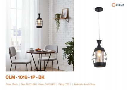 LAMPU GANTUNG CLM 1019 1P CHELIO