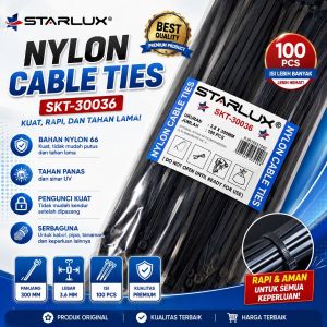 KABEL TIES 300 MM STARLUX HITAM