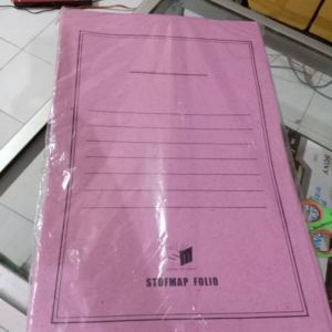 Stop Map Folio Warna Merah