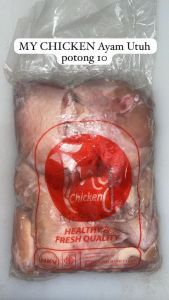 Ayam Utuh Potong 10 Uk 1.0 