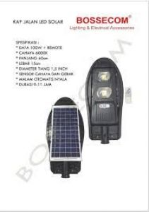 KAP LAMPU JALAN 100W COB BOSSECOM