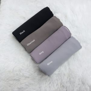 Pashmina Ceruty Grey