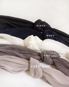 Pashmina Plisket Black