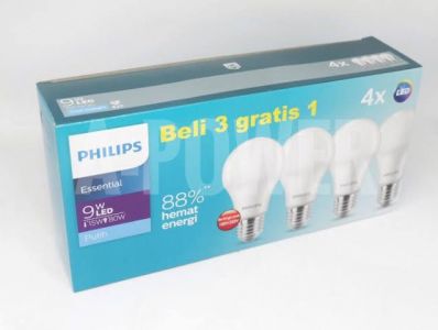 LED 9W PAKET ESSENTIAL PHILIPS