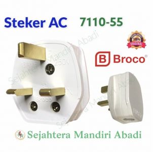 STEKER STOP KONTAK AC BROCO KAKI 3