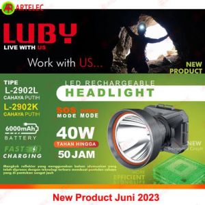 SENTER KEPALA LUBY 40W PUTIH 2902