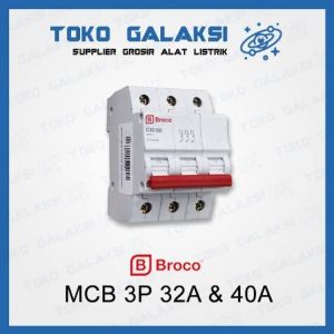 MCB BROCO 3 PHASE 40A