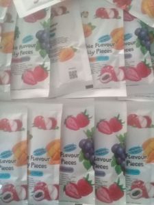 Double flavour jelly pieces