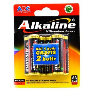 BATU BATERAI ALKALINE AA SET BONUS