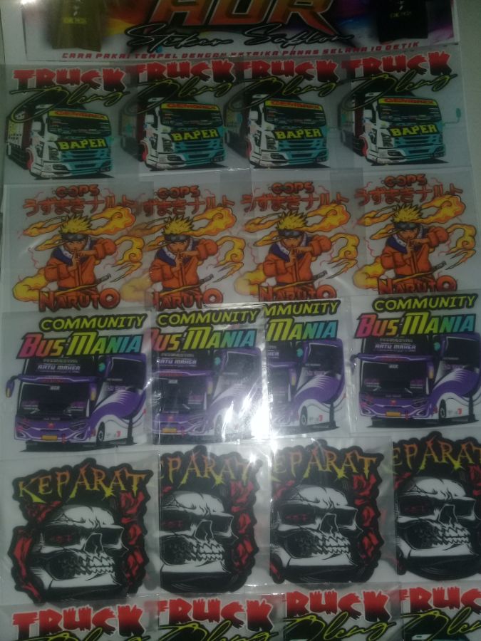 Stiker sablon dtf (setrika)