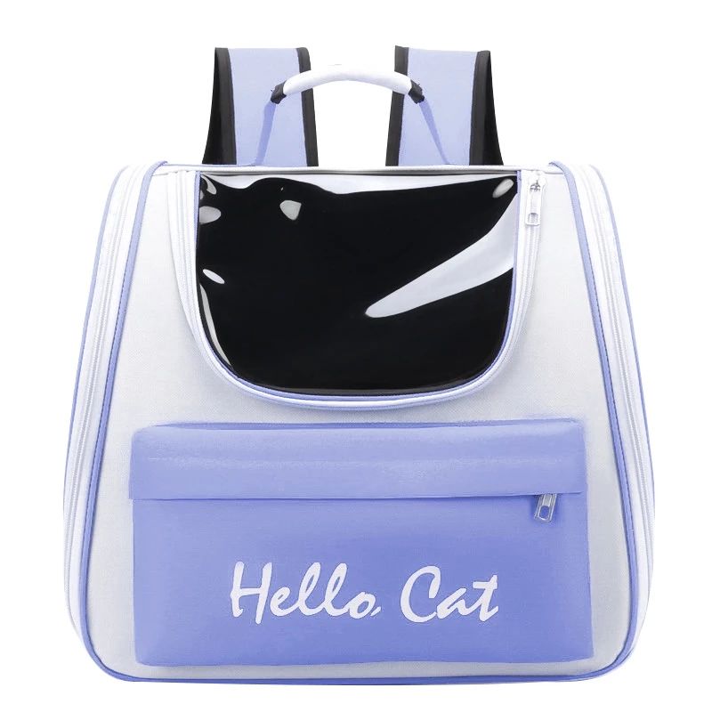 Tas Kucing Ransel Hello Cat Traveling ( Biru )