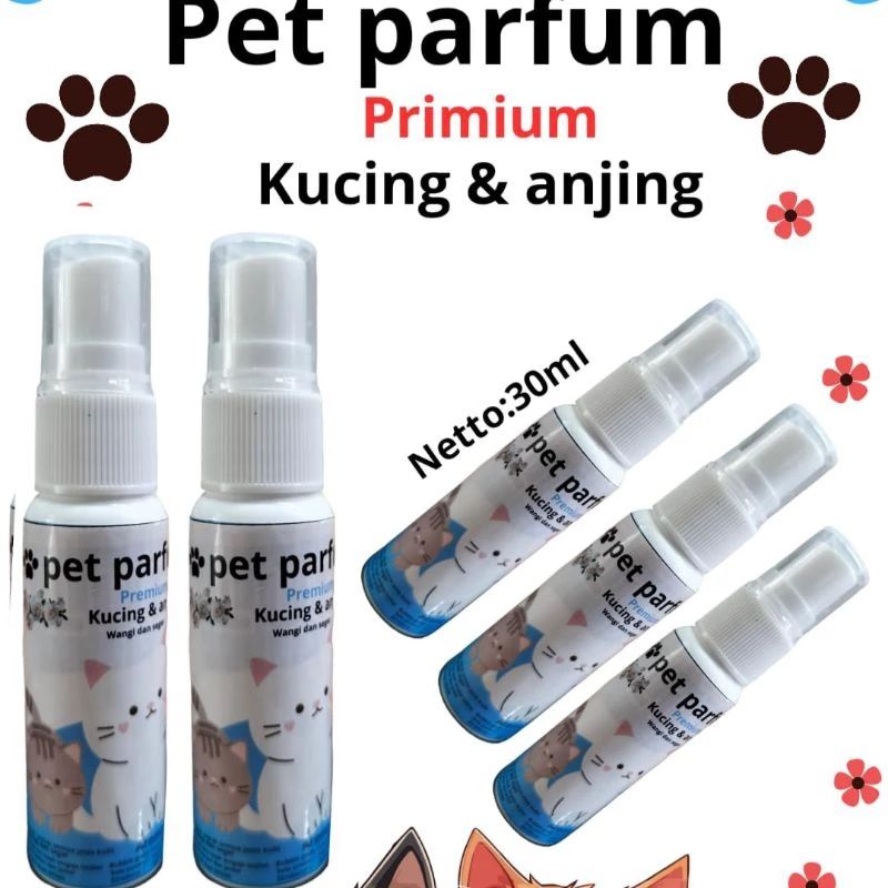 Pet Parfume anti bakteri dan kutu wangi tahan lama 30ml
