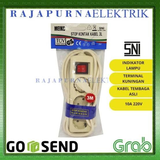STOP KONTAK KABEL 3L 3M MEIKO