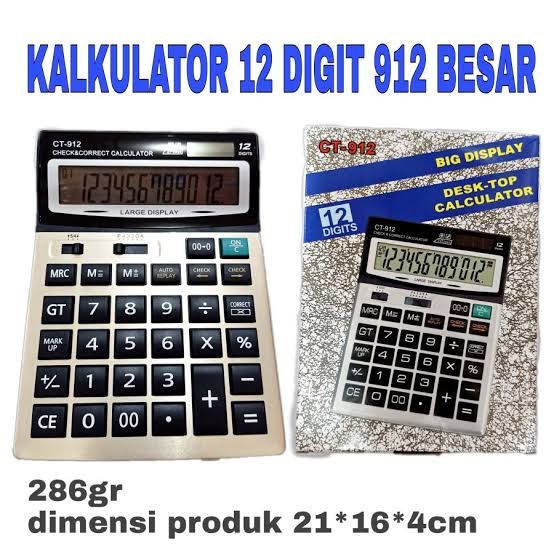 KALKULATOR 912 BESAR KJ