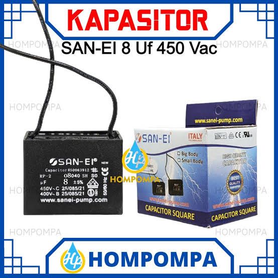 KAPASITOR KOTAK 8 UF