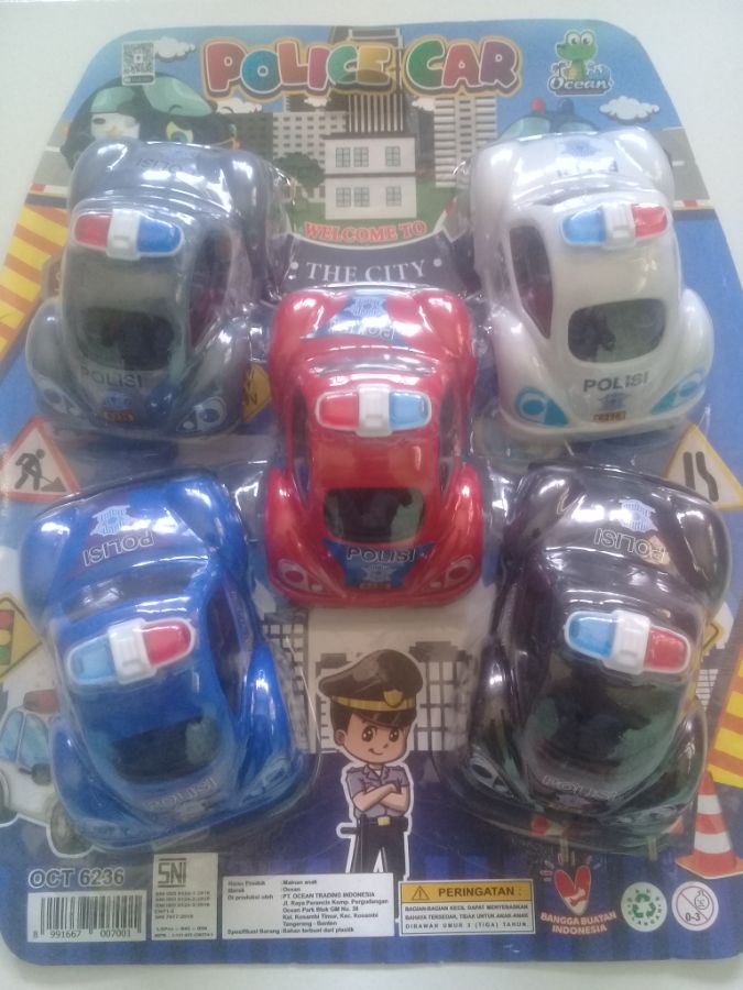 Police car 5pcs