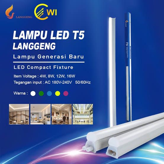 LAMPU T5 8W PUTIH LANGGENG