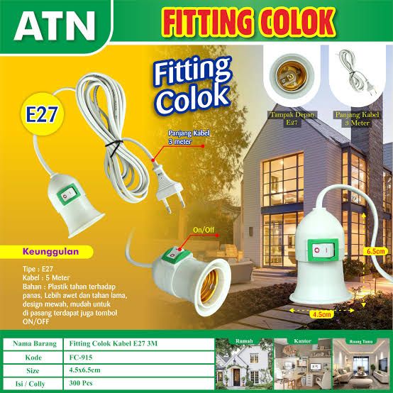 FITING GANTUNG KABEL 3M ATN