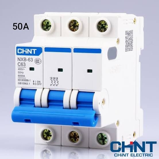 MCB CHINT 50A 3 PHASE