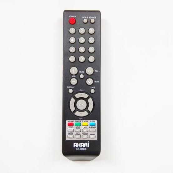REMOT TV LED AKARI HITAM POLOS