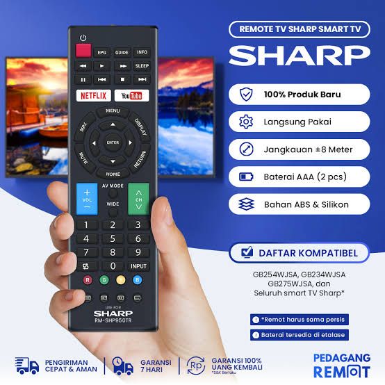 REMOT TV LED POLYTRON SMART