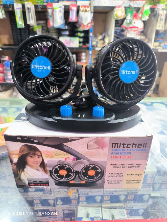 KIPAS DC MOBIL 12V USB MITCHELL