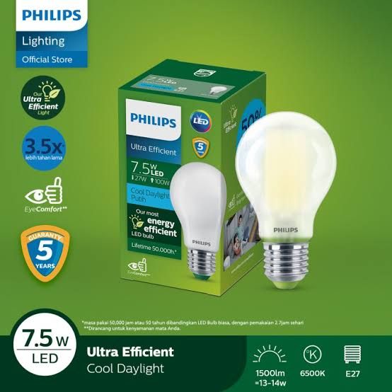 LAMPU LED ULTRA 7.5 WATT PHILIPS