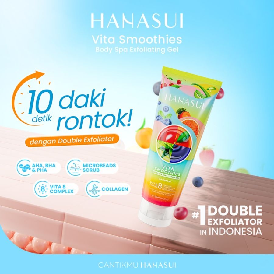 Hanasui Body Exfoliating Gel Rainbow 300ml