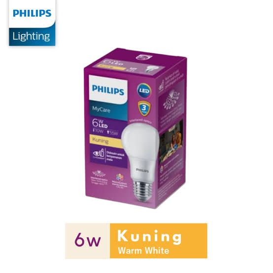 LED 6W PHILIPS KUNING MYCARE