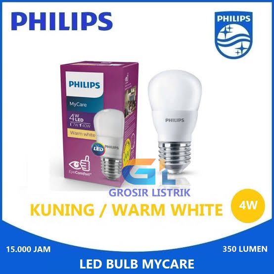 LED 4W PHILIPS KUNING MYCARE