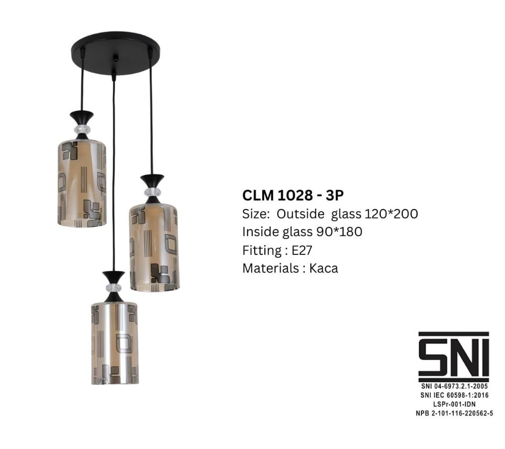 LAMPU GANTUNG CHELIO CLM 1028 3P