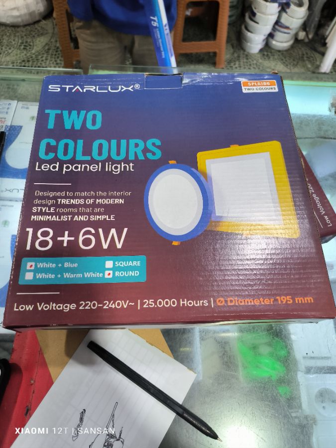 PANEL IB BULAT 18+6 BIRU STARLUX