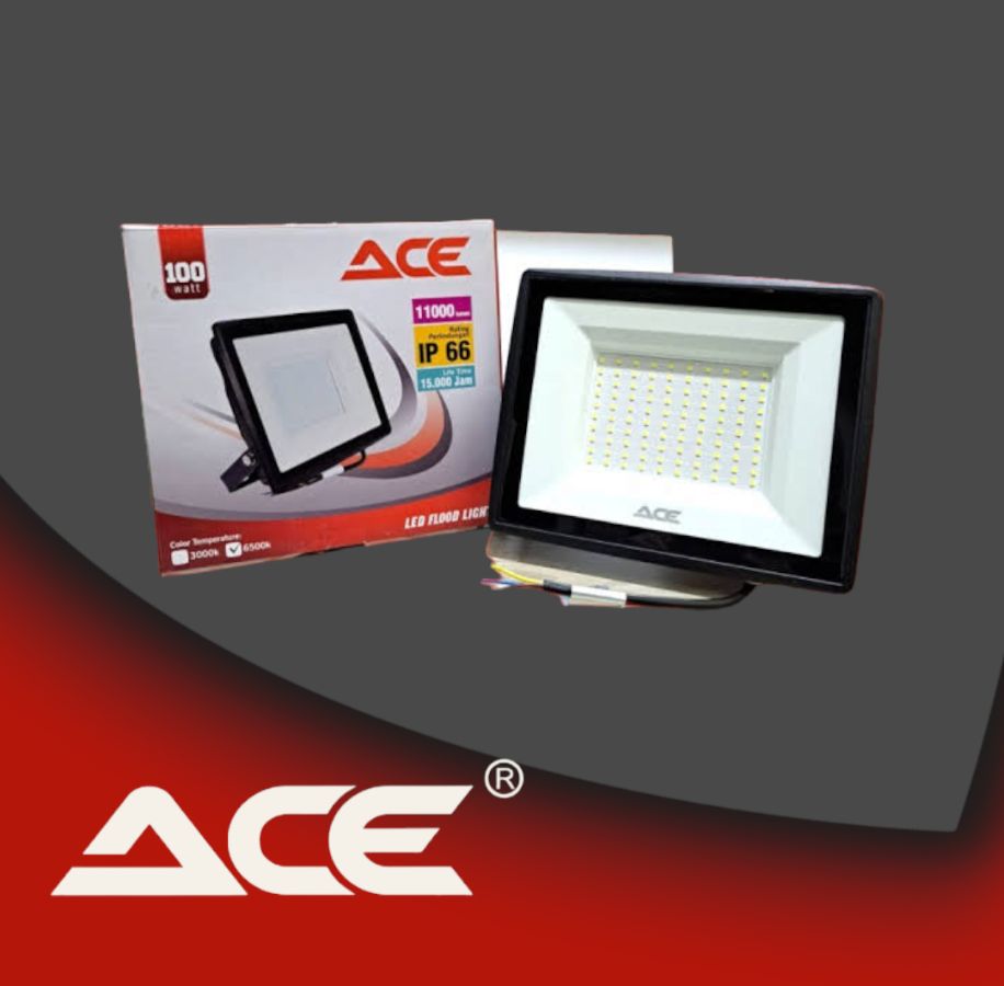 LAMPU LED ACE FLOOD 100W