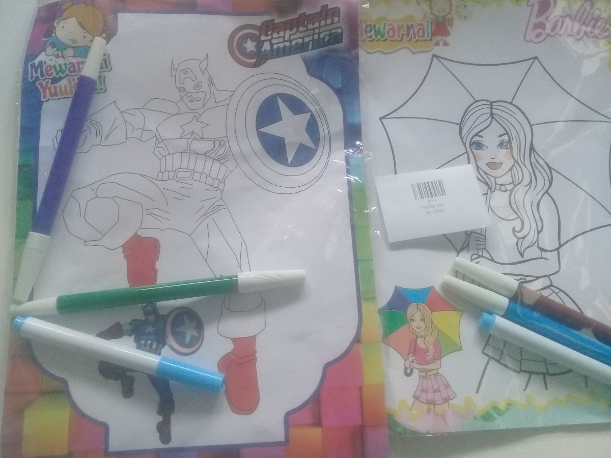 Mewarnai + 3 spidol