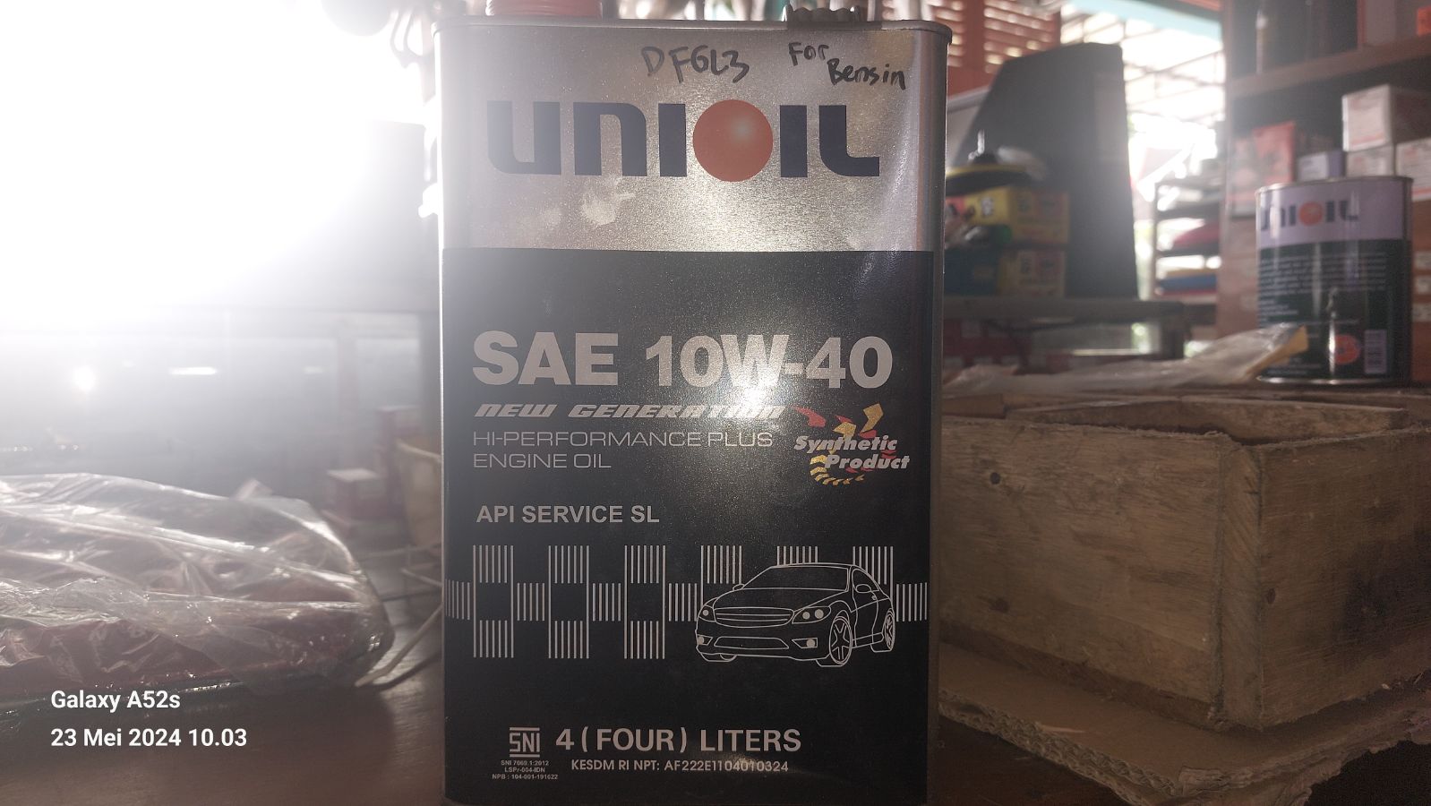 UNIOIL SAE 10W-40 4L (MESIN) BSN