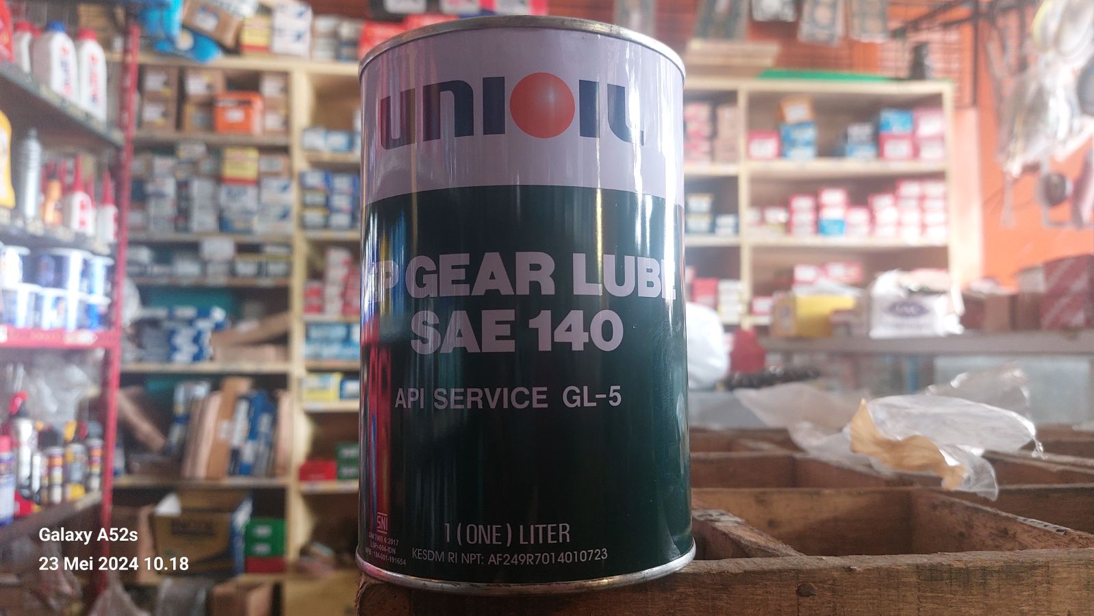 GEAR OLI UNIOIL SAE 140 (GARDAN) 1L