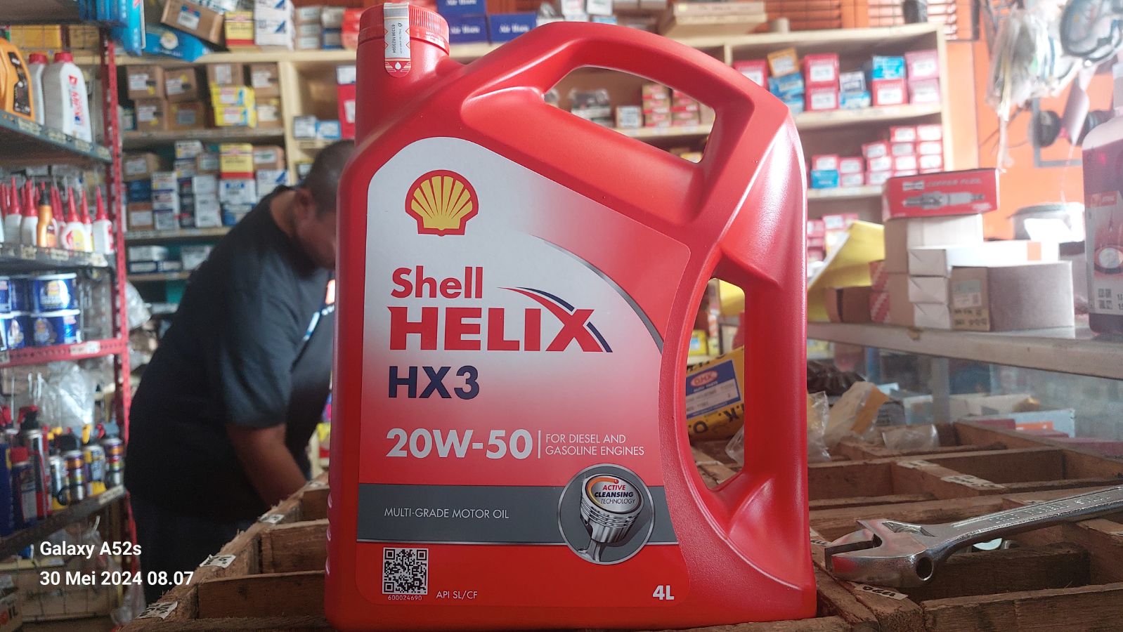 SHELL HX3 20W-50 4Liter (MESIN) BSN/SLR