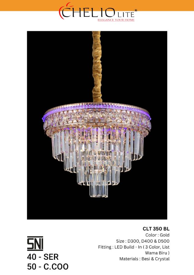 LAMPU GANTUNG CRYSTAL CLA 0056 500/ CLT 350 500