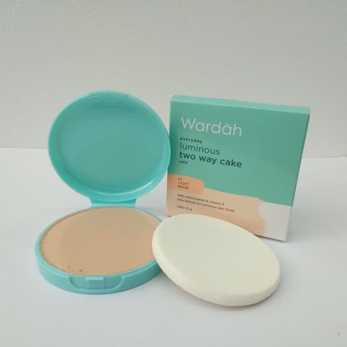 Wardah Everyday Luminous TWC Refill 01 Light Beige 12g