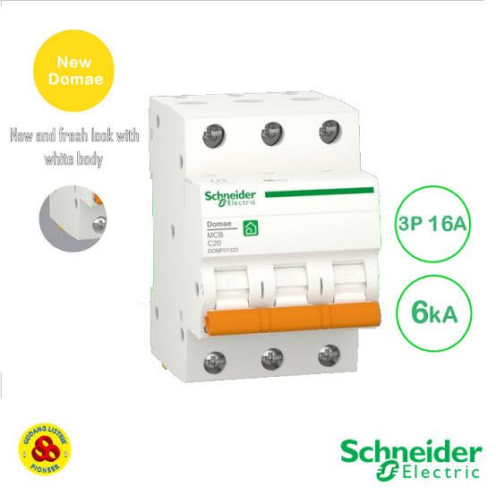MCB SCHNEIDER 3 PHASE 16A