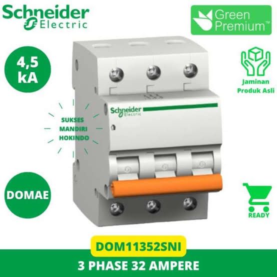 MCB SCHNEIDER 3 PHASE 32A