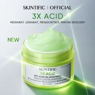 Skintific 3x Acid Anti Acne Gel Moisturizer 30g