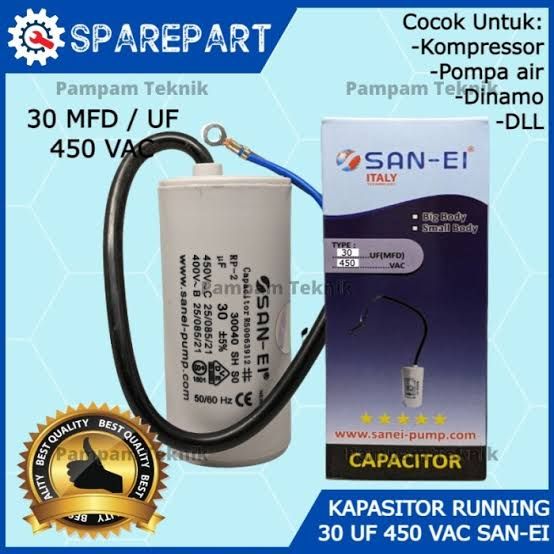 KAPASITOR MESIN AIR 30 UF SANEI