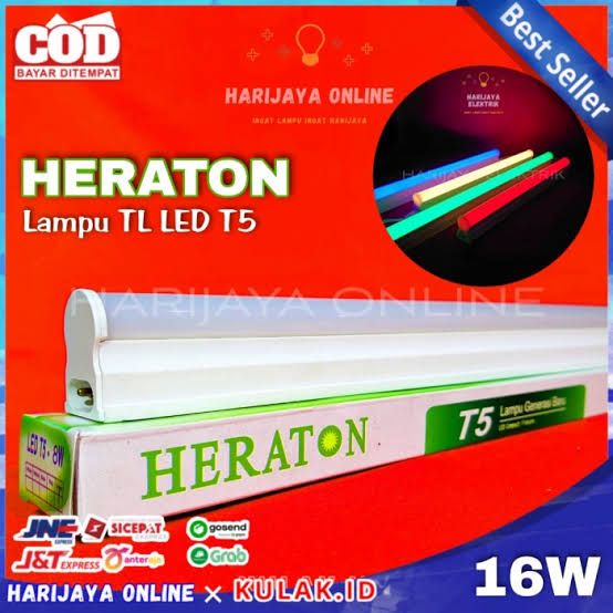 LAMPU T5 12W HERATON BIRU
