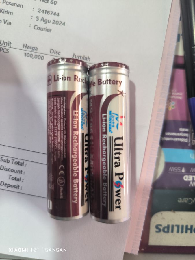 BATU BATERAI 18650 6800 mAh MITSUYAMA