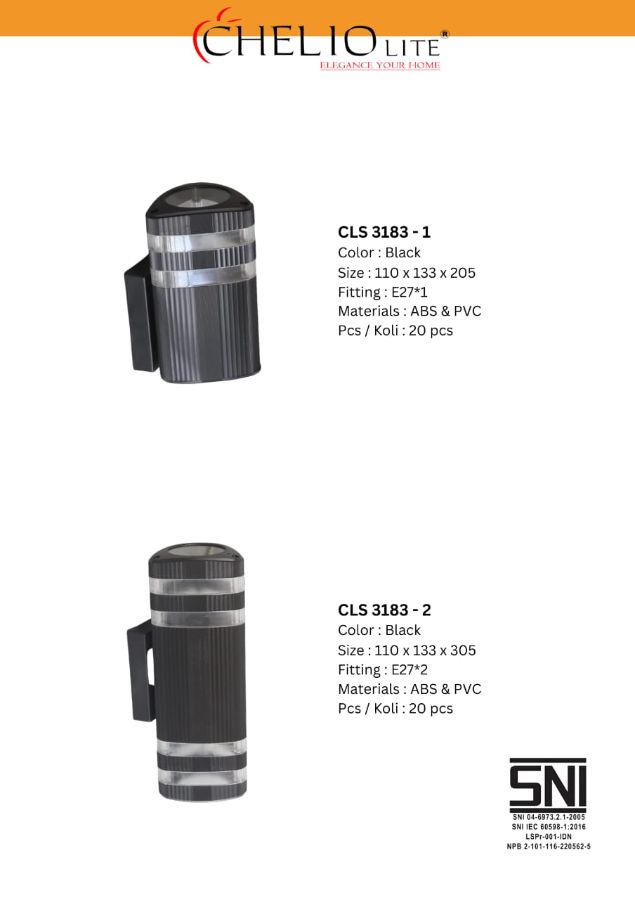 LAMPU DINDING 2 FITING CHELIO CLS 3183 2