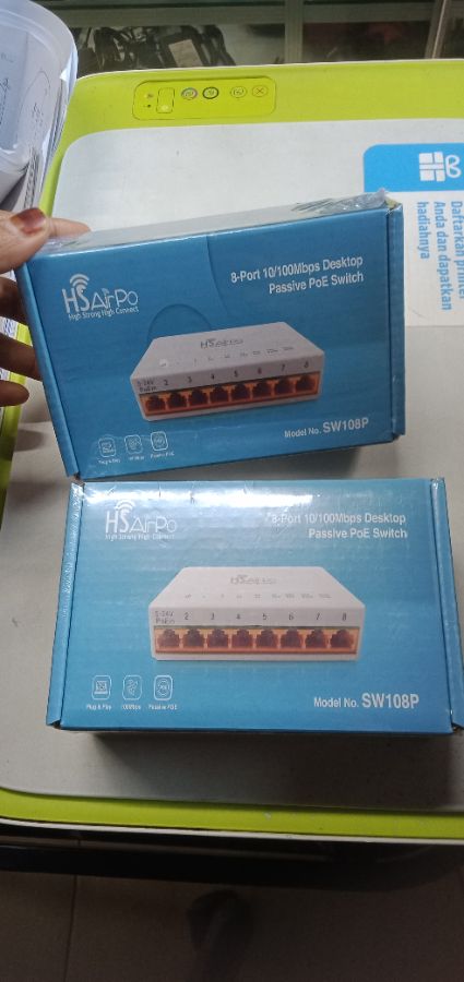 SWITCH HS SW108P 8-PORT 10/100Mbps