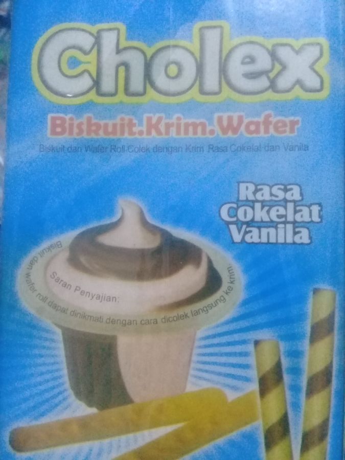 Cholex biskuit krim wafer