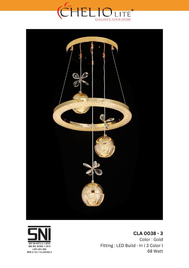 LAMPU GANTUNG CHELIO CLA 0038 3