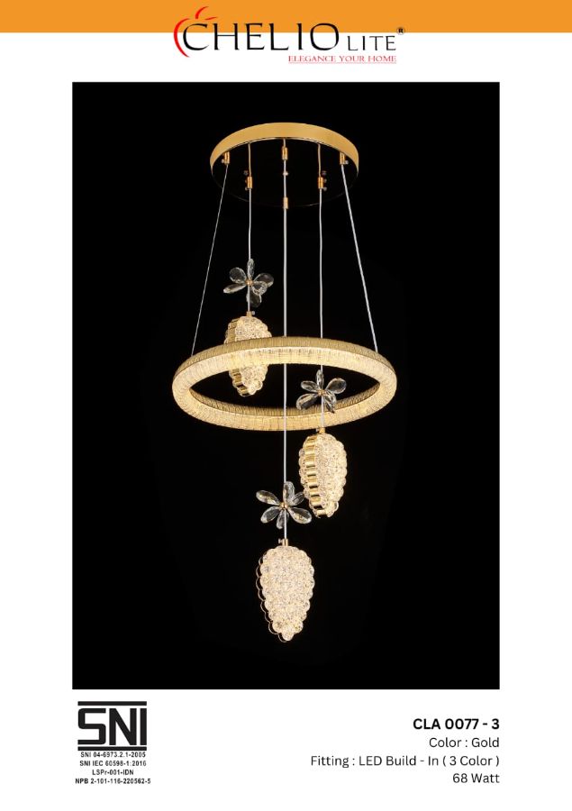 LAMPU GANTUNG CHELIO CLA 0077 3